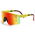 FIXEROS Polarized Youth Baseball Sunglasses for Age 8-16 Boys Girls UV400 Kids Cycling Eyewear Teenagers Sports Glasses, Fay2, Youth