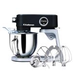 Kraftsman All-Metal Stand Mixer, 5L Kitchen Food Mixer for Baking with Stainless Steel Dough Hook, Whisk, Beater, Flexible Beater, Universal Attachment Hub, 8 Speeds & Timer Function (Black)