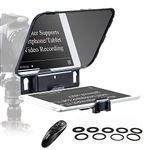 Desview T3 Teleprompter, Teleprompters for Smartphone Tablets up to 11 inch 70/30 Beam Splitter Glass with Remote Control for Camera Video Recording, Desview-T3-iPad-Tablet-Teleprompter