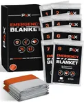 PREPARED4X Mylar Blankets 8 Pack - Waterproof Emergency Blanket - Rip and Tear Resistant Survivalist Gear - Emergency Thermal Blanket for Outdoor Survival