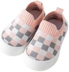 Baby Shoes,Infant Girls Boys First Walking Shoes，Unisex Toddler Lightweight Non Slip Soft Sole Sneakers., 01_pink, 18-24 Months Toddler