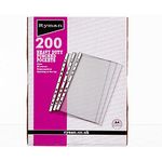 Ryman Premium Pockets Pack of 200 A4 80 Micron Clear