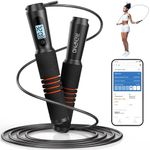 RENPHO Smart Jump Rope, Fitness Skipping Rope with APP Data Analysis, Workout Jump Ropes for Home Gym, Crossfit, Jumping Rope Counter for Exercise for Men, Women, Kids, Girls, Ideal Gifts