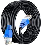 MutecPower 30m CAT6 Outdoor waterproof Direct Burial Ethernet Network Cable - UTP - CCA - 550 Mhz - Black 30 meter