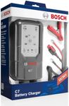 Bosch C7 Intelligent and Automatic Battery Charger (12V-24V/7A) with AU Style Plug for Lead-Acid, Wet, Gel, EFB and AGM Batteries Used in Various Vehicles