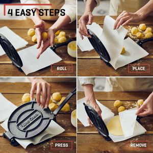 Uno Casa 8-Inch Cast Iron Tortilla Press – Heavy Duty, Non-Stick