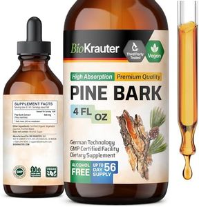 BIO KRAUTER Pine Bark Extract - Rich in Antioxidants Liquid Supplement - 400 mg French Maritime Pine Bark Extract Drops - Vegan, Alcohol & Sugar Free - 4 Fl Oz