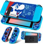 Koecya for Nintendo Switch Case Cute Cartoon Anime Design Cases Kawaii Fun Funny Fashion Soft Slim Protective Shell Cover Dockable Joycon for Kids Boys Teens Girls for Switch 2017 Maliao