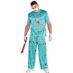 Amscan 841778-55 - Unisex Adults Halloween Bloody Surgeon Scrubs Fancy Dress Costume - Standard, M