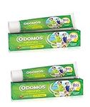 Odomos Naturals Non-Sticky Mosquito Repellent Cream | Aloevera + Citronella | Pack of 2 | 100g Each