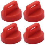 4PCS Ignition Key Cover 5433534 5431964 for Polaris Ranger, Trail Boss, Magnum, Xpress, Sport, Ranger, RZR, General, ACE, Sportsman, Scrambler RZR 800 900 570 (Red)