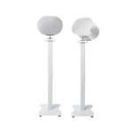 shinar Metal 2 Pack Speaker Stands Compatible with SONOS Era 300 with Adjustable Swivels up to 360° / Tilts -70° / +70° Floor Stand for Sonos Era 300 (Black) (White)