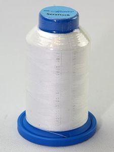 Mettler Seraflock Stretch Elasticated Sewing Thread 1000m 1000m 1000 Ivory - Each