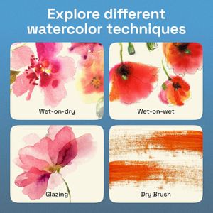 ARTISTRO Watercolour Paint Set – 24 Vibrant Colors, Portable Palette