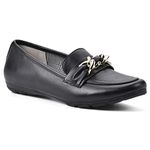 CLIFFS BY WHITE MOUNTAIN Women's Gainful Loafer, Black/Smooth, 9.5