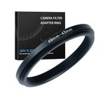SKYZHENG 49mm to 43mm Step Down Ring Filter Adapter Metal Ring Step Down Rings Adapter Filter Compatible with All 43mm UV,CPL,ND,Lens Hood,Threaded Lens ect (49mm to 43mm)