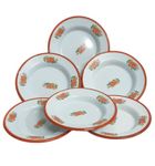 Enamelware Plate, 6 Piece Enamel Plates (deep), tamchini Plates