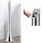 RDUIGT Stainless Steel Butt Receptacle Disposal Outdoor, 46.77" Height, Commercial Standing Trash Can with Inner Bucket, Trash Collector Receptacle Container