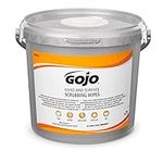 GOJO HEAVY-DUTY HAND AND SURFACE SCRUBBING WIPES, 70 Count Bucket. Remove soils from oil and grease to petrol and diesel. Good skin compatibility