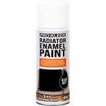 Pro-Kleen Radiator Enamel Spray Paint Black Matt 400ml - Heat Resistant up to 100ºC - For Radiators, Hot Pipes, Water Tanks & More - Fast Drying & No Primer Needed