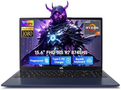 NIMO 15.6" Laptop, AMD Ryzen 7 8745HS(4.9GHz), 16GB RAM 1TB SSD, Radeon 780M, 15.5H All-Day Battery, WiFi 6E USB4, for Creators & Professionals Work/Gaming, 2-Year Warranty 100W Type-C