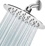 Uplayteck High Pressure Rain Shower Head 6" Rainfall Adjustable Fixed Shower Head High Flow Made of SUS304 Stainless Steel for Bathroom (High Water Consumption)