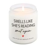 LYYVOHXL Bookish Gifts, Smutty Book Gifts for Book Lover, Reader - Book Themed Gifts, Birthday, Mothers Day Gifts for Wife, Best Friends, Sister, Bestie, Book Lovers Gifts - Smut Candle