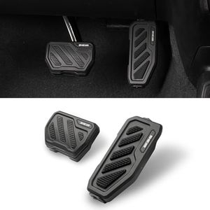 SHEAM Anti-Slip Gas Pedal Brake Pedal Covers, Foot Pedal Pads Kit Compatible with 2018-2025 Wrangler JL JLU 4XE Gladiator JT Brake and Gas Accelerator Pedal Covers Aluminum No Drilling 2 PCS