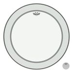 Remo P31322C2 Powerstroke 3 Clear 22-Inch Bass Drum Batter Head with White Falam Patch