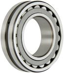 SKF 22210 E Explorer Spherical Roller Bearing, Straight Bore, Standard Tolerance, Steel Cage, Normal Clearance, Metric, 50mm Bore, 90mm OD, 23mm Width, 9500rpm Maximum Rotational Speed, 24280lbf Static Load Capacity, 23380lbf Dynamic Load Capacity