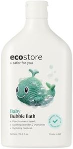 ecostore Bubble Bath, Lavender & Geranium, 16.9 fl oz (500 ml), Bubble Bath, For Babies, Bath, Organic Chamomile Blend, Gentle on the Skin, No Synthetic Fragrance