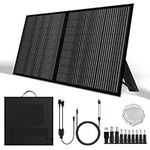 SUNSUL Portable 100 Watt 12V Foldable Solar Panel with Adjustable Kickstands and Waterproof IP65 Design for Power Station, Travel, Outdoor Camping, RVs, and Off-Grid Applications