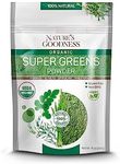 Nature's Goodness Super Greens Powder with Moringa, Alfalfa, Spirulina, and Wheatgrass – Athletic Morning Kick for Energy & Wellness – 37 Servings (8 oz)