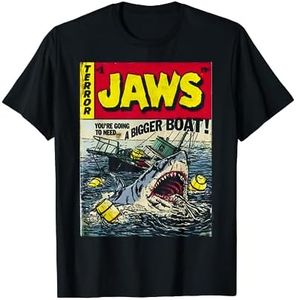 Jaws Pulp Attack Comic Cover Short Sleeve T-Shirt