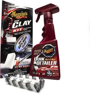 Meguiar's Quik Clay Bar Starter Kit – 80g Clay & 473ml Detailer