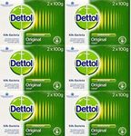 Dettol Original Anti-Bacterial Soap 100g Twin Pack x 6 packs