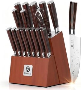 imarku 18-Piece Japanese Utility High-Carbon Stainless Steel Knife Set