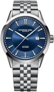 RAYMOND WEIL Freelancer Men's Automatic Watch, Blue Dial with Indexes, Stainless Steel Bracelet, 42 mm (Model: 2731-ST-50001)