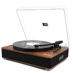 LP&NO.1 Record Player Wireless Turntable with Built-in Speakers and USB Play&Recording Belt-Driven Vintage Phonograph Record Player 3 Speed for Entertainment and Home Decoration