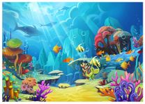 WOLADA Under The Sea Backdrop Ocean Backdrop Underwater Backdrop Sea Backdrop Ocean Themed Birthday Party Photography Backdrop 8x6FT FW26