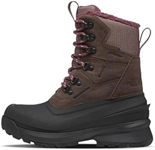 The North Face Women's Chilkat 400 Insulated Snow Boot, Deep Taupe/TNF Black, 9.5