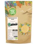 Wholefood Earth Organic Couscous White – 3 kg | Raw | GMO Free | Vegan | Certified Organic