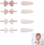 ZKSXOA 8 Pcs Baby Girl Bow Headband