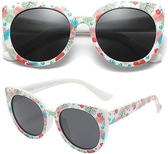 PolarSpex Girls Sunglasses-Polarized Toddler Cat Eye Sunglasses-Unbreakable & Fashionable Kids Sunglasses for Girls Age 2-8