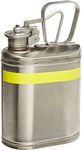 Eagle 1301 Laboratory Safety Can, Stainless Steel, 6" Width x 13" Height x 8" Depth, 1 Gallon Capacity