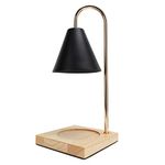 Focket Candle Warmer, 2 Bulbs Dimmable Candle Lamp with 5.5in Oak Base, Candle Melter for Scented Candles Top Down Candle Melting, Candle Wax Warmer Lamp for Home Scented Room Decor Gift