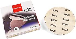 Maxshine 6" Universal 25-Pack Sanding Discs – Sandpaper Assortment (2000 Grit) – High-Performance Hook & Loop Discs for Wet or Dry Sanding – Ideal for Automotive & Paint Preparation