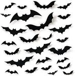 68Pcs Bat Wall Decor, Halloween Bat