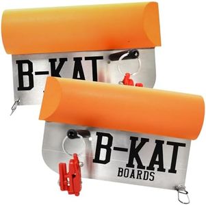 B-Kat Boards Multi-Species Planer Boards, for Walleye Striper Trout Catfish Skipjack, for Trolling, Dragging, Set of 2 Boards, Made in The USA (Bright Orange)