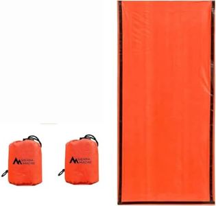 Sierra Madre Emergency Sleeping Bag – Ultralight, Waterproof Mylar Thermal Bivy Sack Tent for Hiking, Bug-Out Bags, Survival Kits – Emergency Survival Space Blanket for Heat Retention 2 Pack